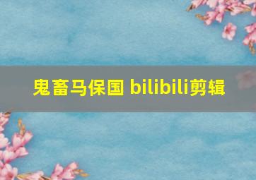 鬼畜马保国 bilibili剪辑